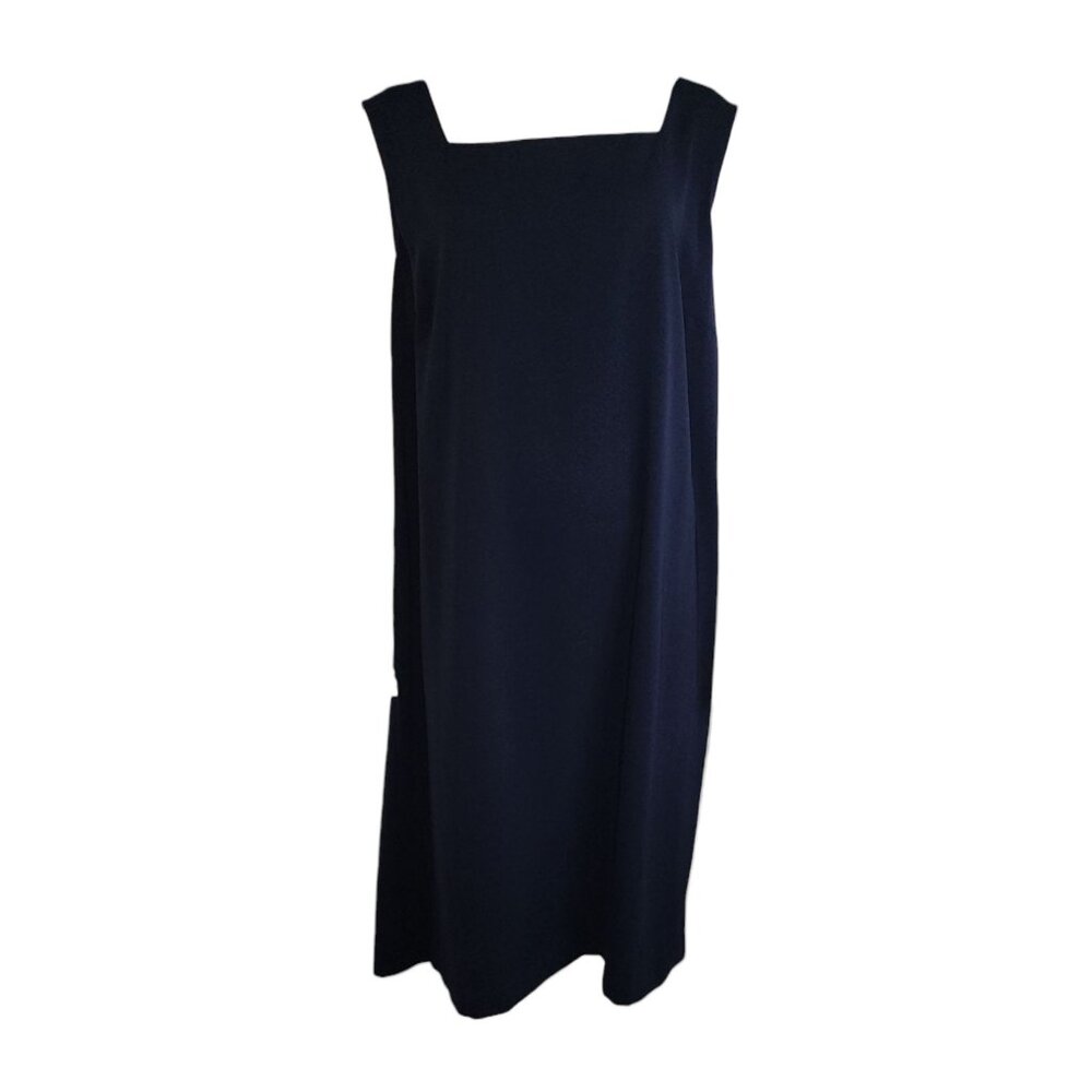 Dressbarn Dress Womens Plus Size 24W Navy‎ Blue Pencil Business Career Office